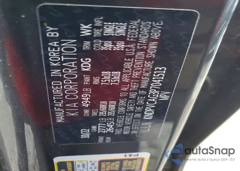 2023 Kia Sportage Ex z USA, uszkodzony, nr VIN KNDPVCAG3P7041513